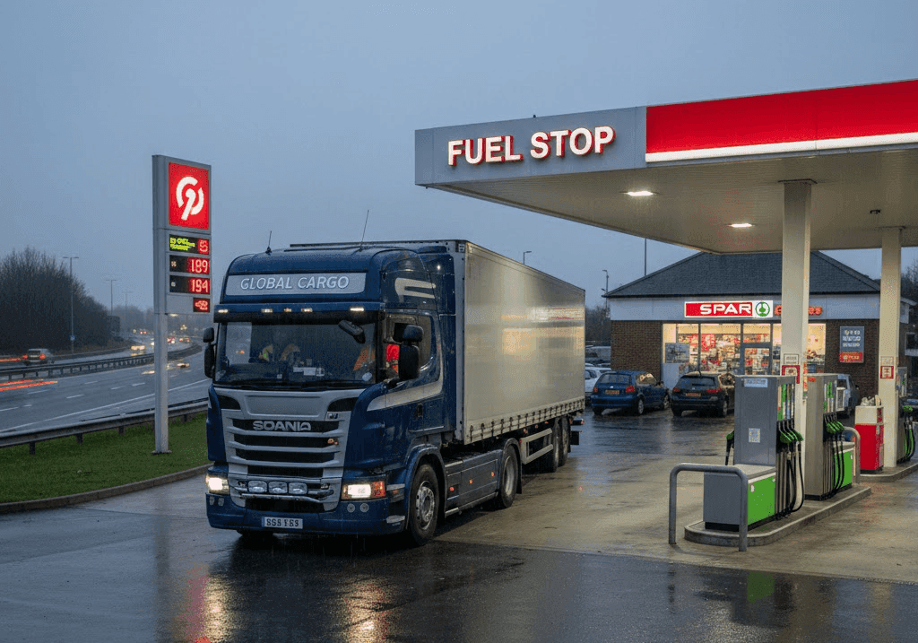 Fuel Finder map showing petrol and diesel prices in the Driver Codes app